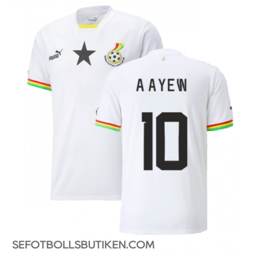 Ghana Andre Ayew #10 Replika Hemma matchkläder VM 2022 Korta ärmar